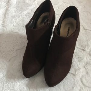Brown Heel Booties